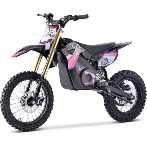 MT-Dirt-Pro-1500_Pink_5 MotoTec Pro 48V/13Ah 1800W Off-Road Electric Dirt Bike - Pink