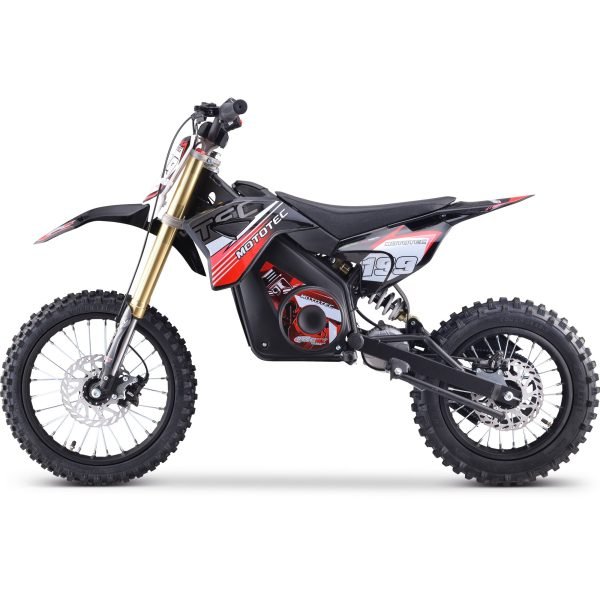 MT-Dirt-Pro-1500_Red_4 MotoTec Pro 48V/13Ah 1800W Off-Road Electric Dirt Bike