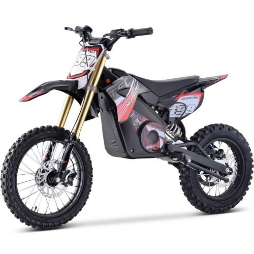 MT-Dirt-Pro-1500_Red_5 MotoTec Pro 48V/13Ah 1800W Off-Road Electric Dirt Bike - Red