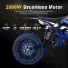MotoTec Pro 60V/15.6Ah 2000W Off-Road Electric Dirt Bike (HP115E)