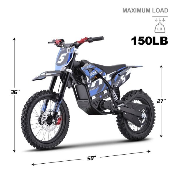 MotoTec Pro 60V/15.6Ah 2000W Off-Road Electric Dirt Bike (HP115E)