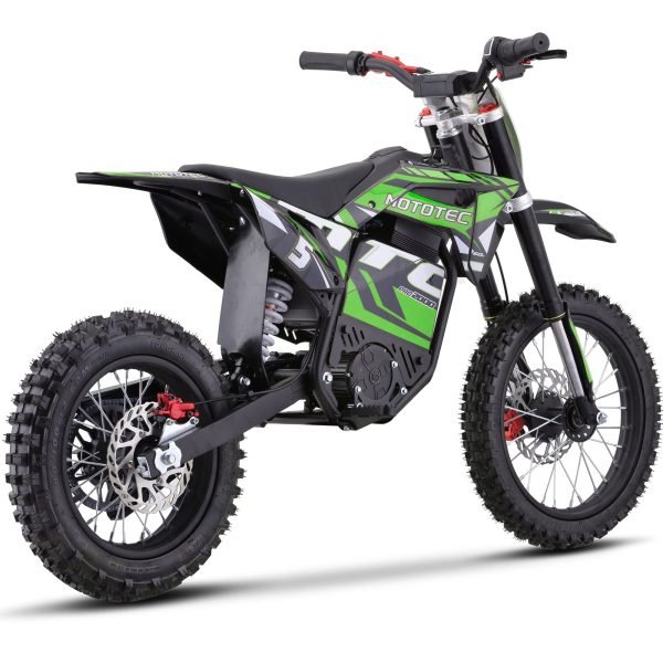 MT-Dirt-Pro-2000_Green_3 MotoTec Pro 60V/15.6Ah 2000W Off-Road Electric Dirt Bike
