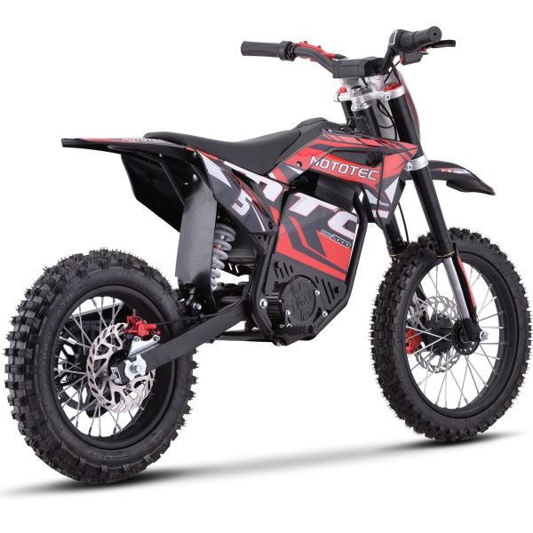MT-Dirt-Pro-2000_Red_3 MotoTec Pro 60V/15.6Ah 2000W Off-Road Electric Dirt Bike