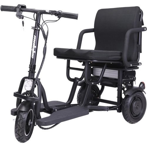 MotoTec Folding Mobility Electric Trike 48V/10Ah 700W