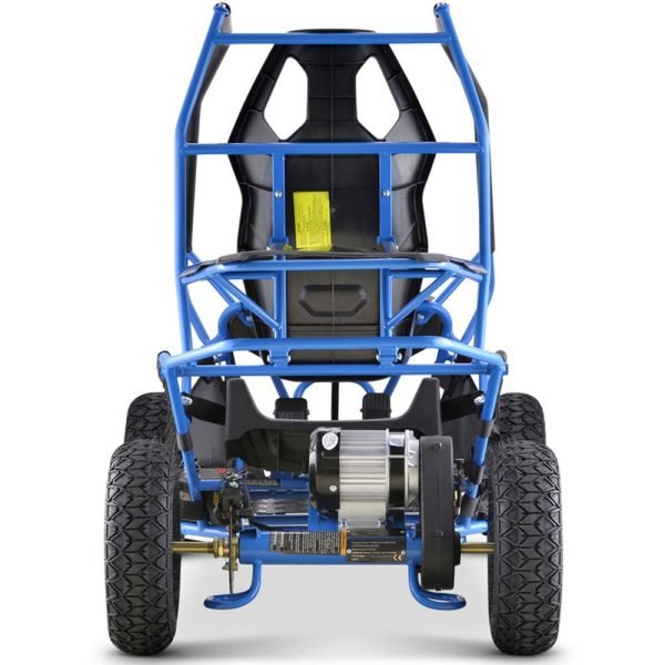 MT-GK-Maverick-1000w_Blue_4 MotoTec Maverick 36V/12Ah 1000W Kids Electric Go-Kart
