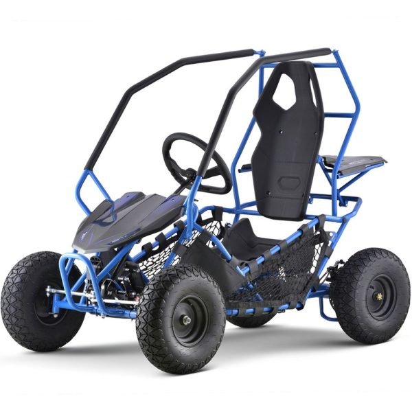 MT-GK-Maverick-1000w_Blue_7 MotoTec Maverick 36V/12Ah 1000W Kids Electric Go-Kart - Blue, Assembled / Tested (+9)