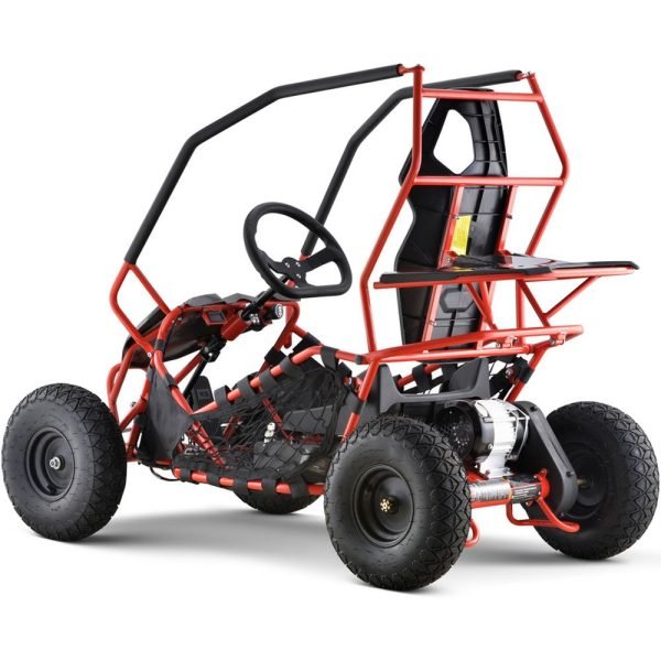 MT-GK-Maverick-1000w_Red_4 MotoTec Maverick 36V/12Ah 1000W Kids Electric Go-Kart