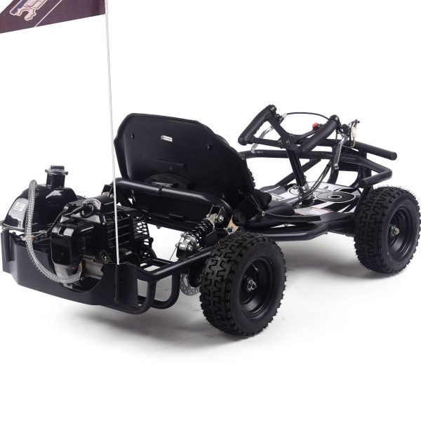 MT-GK-Sandman-52cc_Black_2 MotoTec Sandman Gas Powered 49cc Kids Go Kart