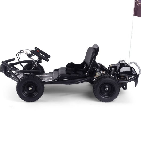 MT-GK-Sandman-52cc_Black_3 MotoTec Sandman Gas Powered 49cc Kids Go Kart
