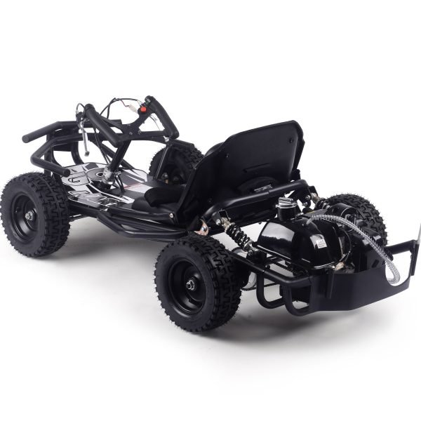 MT-GK-Sandman-52cc_Black_4 MotoTec Sandman Gas Powered 49cc Kids Go Kart