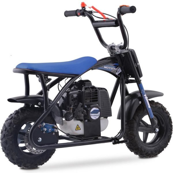 MT-MB-52cc-Bandit_Blue_5 MotoTec Bandit 52cc 2-Stroke Kids Gas Mini Bike
