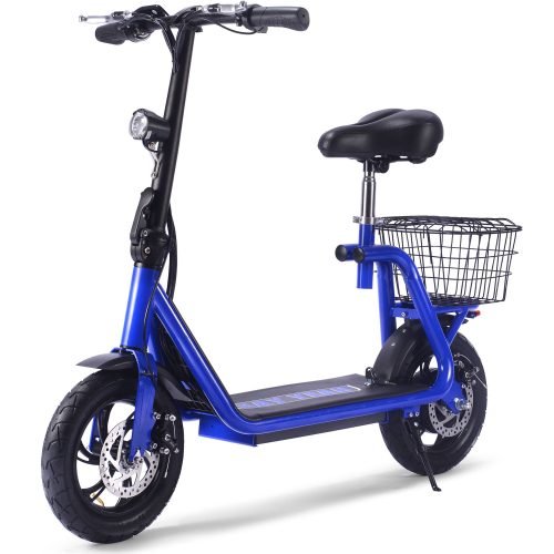 MT-Metro-36v-350w_Blue_4 MotoTec Metro 36V/12Ah 500W Electric Scooter - Blue