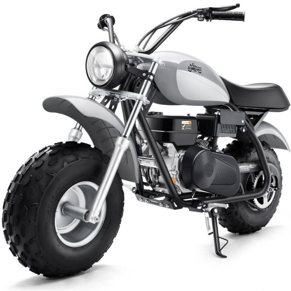 MT-Mini-Bike-Trailcross_Grey3 MotoTec Trailcross 200cc 6.5HP Gas Powered Mini Bike
