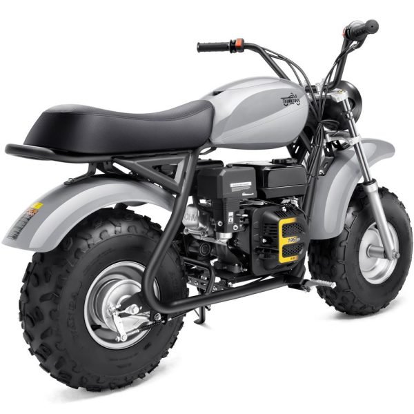 MT-Mini-Bike-Trailcross_Grey_10 MotoTec Trailcross 200cc 6.5HP Gas Powered Mini Bike