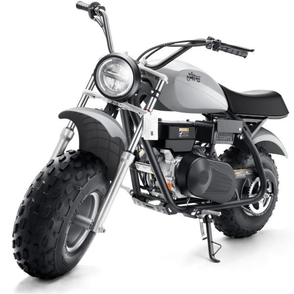 MT-Mini-Bike-Trailcross_Grey_13 MotoTec Trailcross 200cc 6.5HP Gas Powered Mini Bike