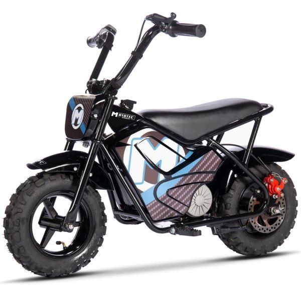 MT-MiniBike-24v-250w_Black_2 MotoTec 24V/9Ah 250W Electric Mini Bike