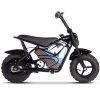 MT-MiniBike-24v-250w_Black_4 MotoTec 24V/9Ah 250W Electric Mini Bike