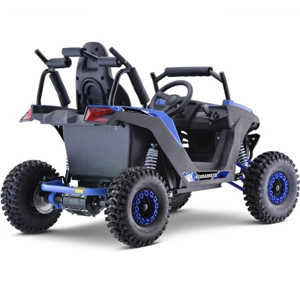 MT-Raider-48v-1200w_Blue_5 MotoTec Raider 48V/12Ah 1200W Full Suspension Kids Electric UTV