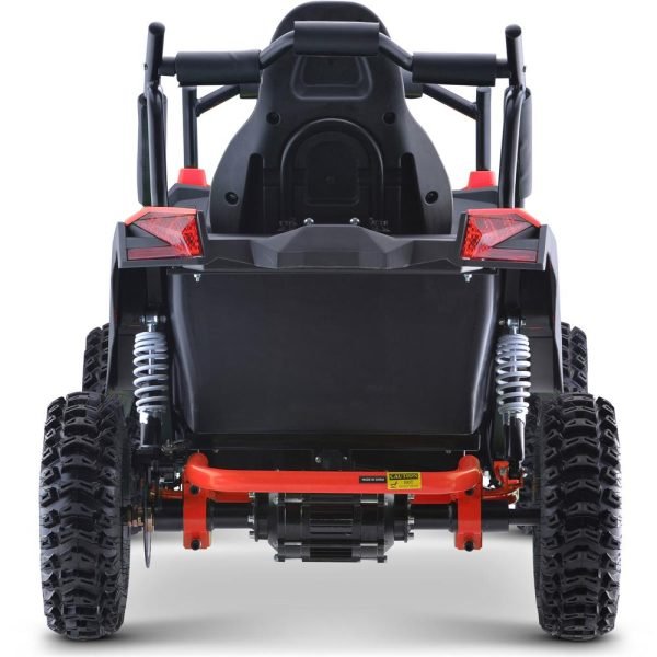 MT-Raider-48v-1200w_Red_3 MotoTec Raider 48V/12Ah 1200W Full Suspension Kids Electric UTV