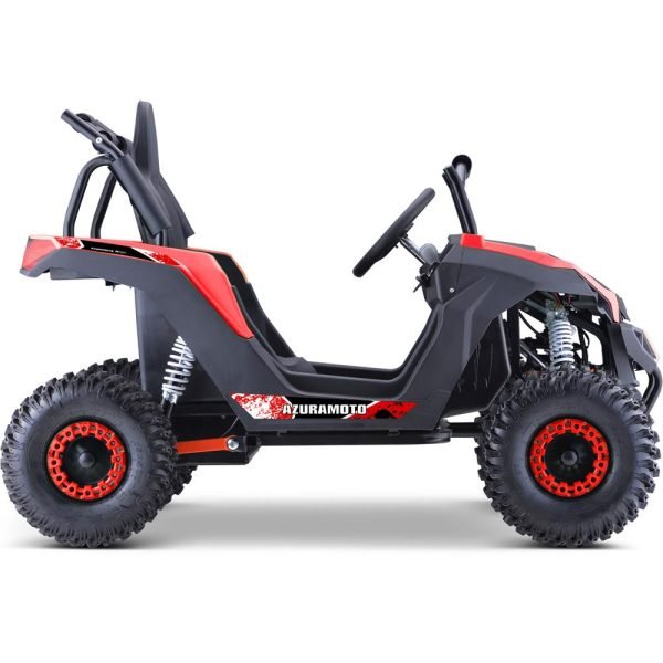 MT-Raider-48v-1200w_Red_42 MotoTec Raider 48V/12Ah 1200W Full Suspension Kids Electric UTV