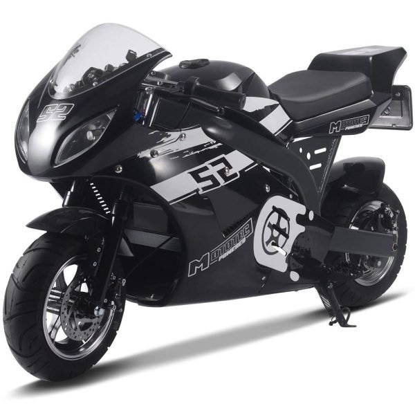 MTEPSuperbike_Black2 MotoTec 48V/12Ah 1000W Electric Pocket Bike