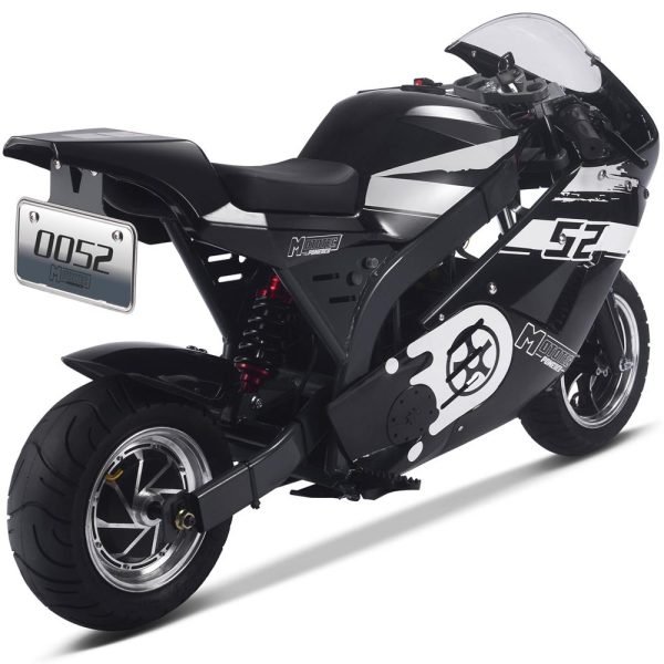 MTEPSuperbike_Black_4 MotoTec 48V/12Ah 1000W Electric Pocket Bike