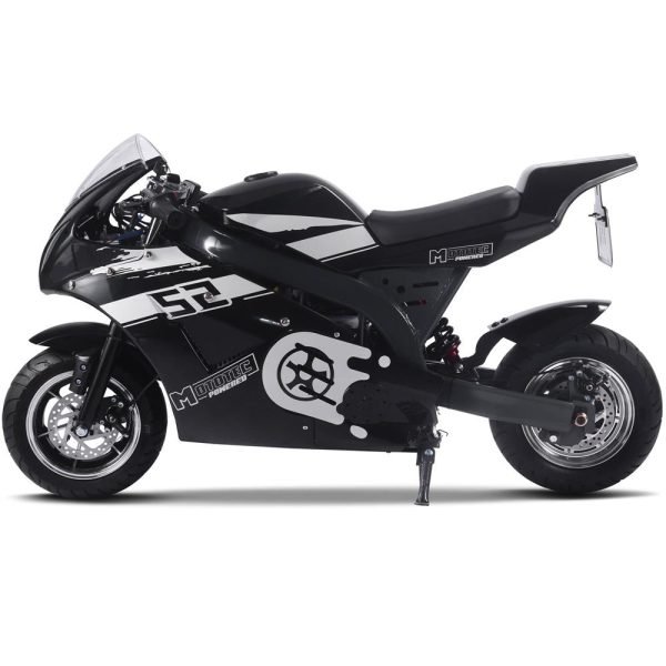 MTEPSuperbike_Black_6 MotoTec 48V/12Ah 1000W Electric Pocket Bike