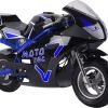 MTElecGT_Blue3 MotoTec 36V 500W Electric Pocket Bike GT