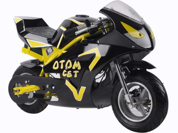 MTElecGT_Yellow3 MotoTec 36V 500W Electric Pocket Bike GT