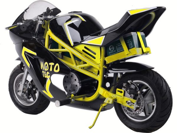 MTElecGT_Yellow_22 MotoTec 36V 500W Electric Pocket Bike GT