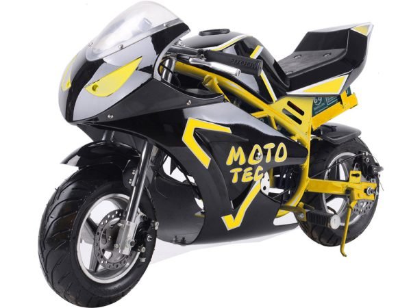 MTElecGT_Yellow_42 MotoTec 36V 500W Electric Pocket Bike GT
