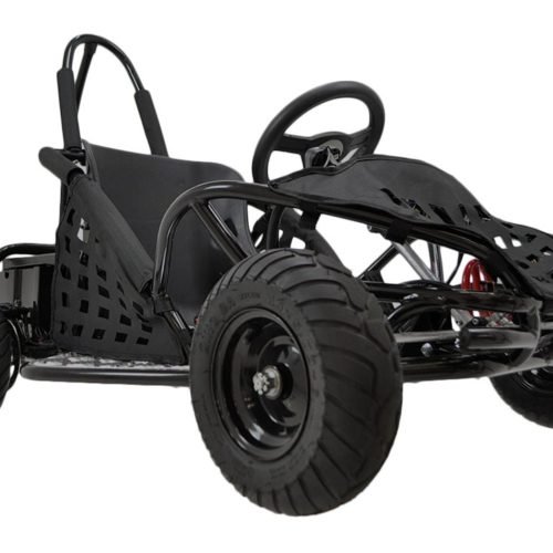 MotoTec Off Road 48V/12Ah 1000W Kids Electric Go-Kart - Black
