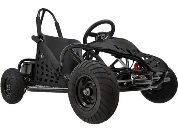 MotoTec Off Road 48V/12Ah 1000W Kids Electric Go-Kart - Black
