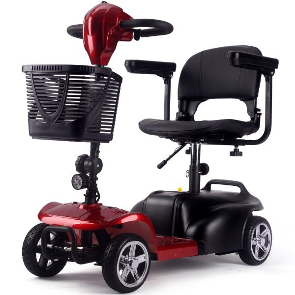 Mobility_Red MotoTec Mobility Scooter 24V/24Ah 250W
