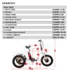 EUNORAU NEW-TRIKE 48V/12.5Ah 500W Step-Thru Folding Electric Trike