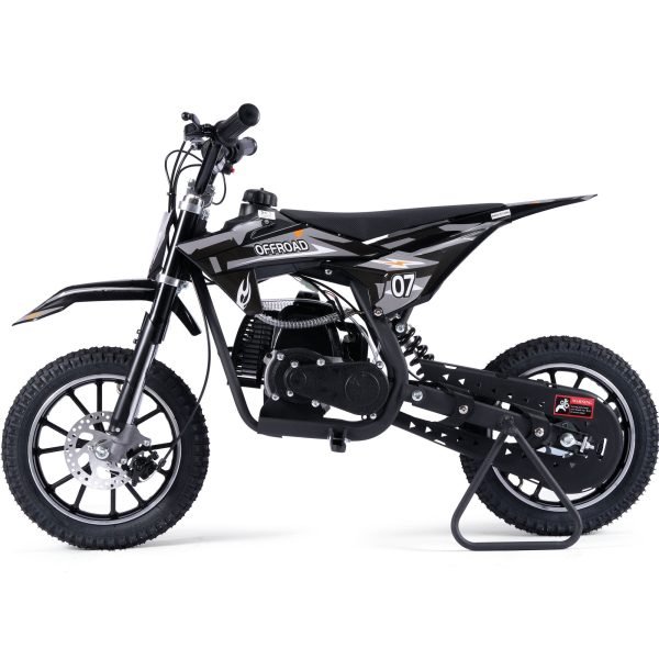 Pioneer-49cc-Dirt-Bike_Black_5 MotoTec Pioneer 49cc 2-Stroke Kids Gas Dirt Bike