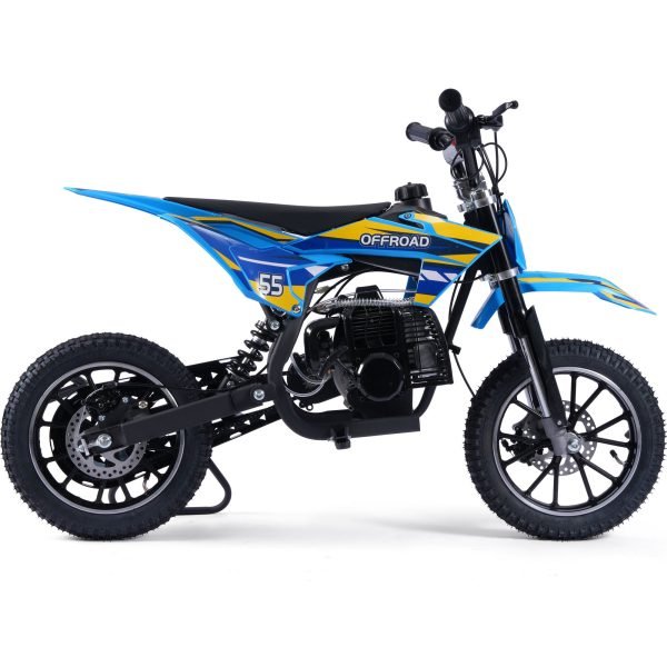 Pioneer-49cc-Dirt-Bike_Blue_2 MotoTec Pioneer 49cc 2-Stroke Kids Gas Dirt Bike