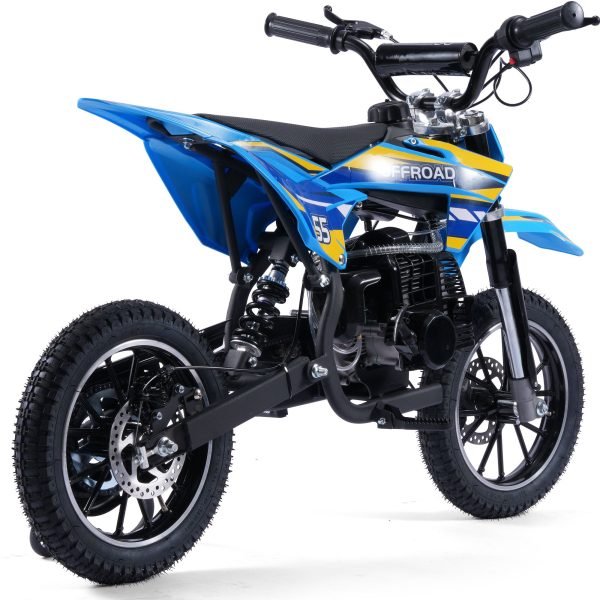 Pioneer-49cc-Dirt-Bike_Blue_3 MotoTec Pioneer 49cc 2-Stroke Kids Gas Dirt Bike