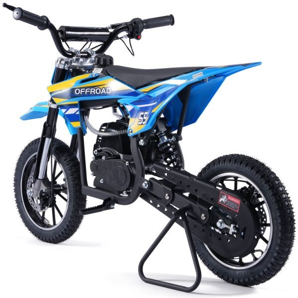 Pioneer-49cc-Dirt-Bike_Blue_4 MotoTec Pioneer 49cc 2-Stroke Kids Gas Dirt Bike