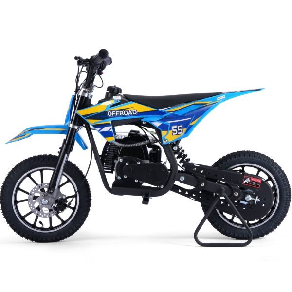 Pioneer-49cc-Dirt-Bike_Blue_5 MotoTec Pioneer 49cc 2-Stroke Kids Gas Dirt Bike