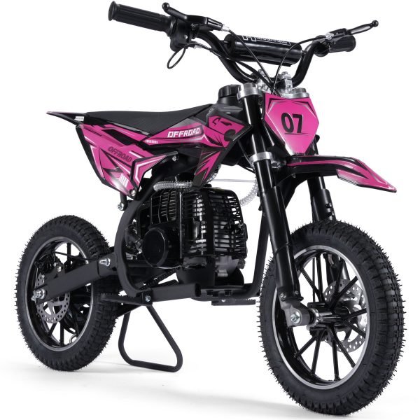 Pioneer-49cc-Dirt-Bike_Pink MotoTec Pioneer 49cc 2-Stroke Kids Gas Dirt Bike