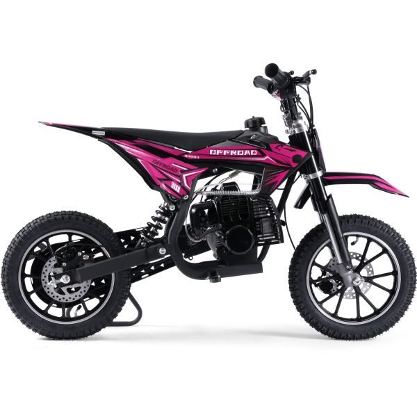 Pioneer-49cc-Dirt-Bike_Pink_2 MotoTec Pioneer 49cc 2-Stroke Kids Gas Dirt Bike