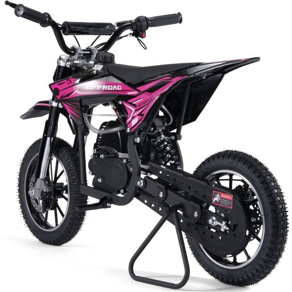 Pioneer-49cc-Dirt-Bike_Pink_4 MotoTec Pioneer 49cc 2-Stroke Kids Gas Dirt Bike