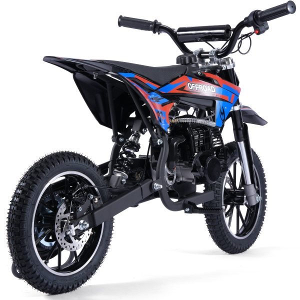 Pioneer-49cc-Dirt-Bike_Red_3 MotoTec Pioneer 49cc 2-Stroke Kids Gas Dirt Bike
