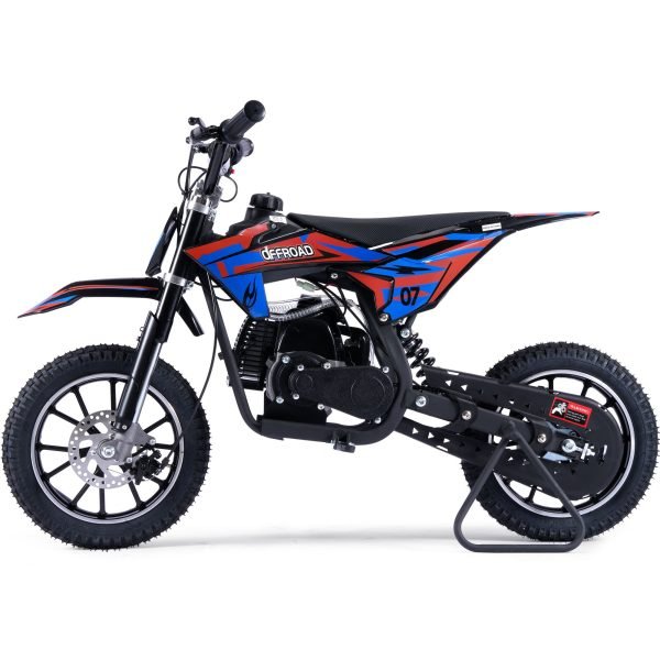 Pioneer-49cc-Dirt-Bike_Red_5 MotoTec Pioneer 49cc 2-Stroke Kids Gas Dirt Bike