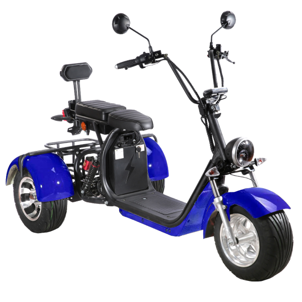 SoverSky T7.1 60V/20Ah 2000W Electric Trike Scooter - Blue