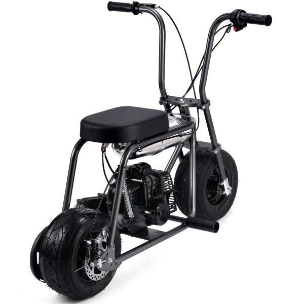 Wild-Rover-49cc-Mini-Bike_Grey_3 MotoTec Wild Rover 49cc 2-Stroke Kids Gas Mini Bike