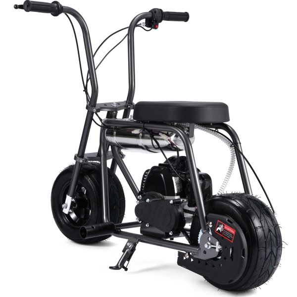 Wild-Rover-49cc-Mini-Bike_Grey_4 MotoTec Wild Rover 49cc 2-Stroke Kids Gas Mini Bike