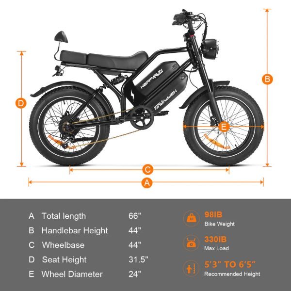 HappyRun G70 48V/26Ah 750W Electric Cargo Bike