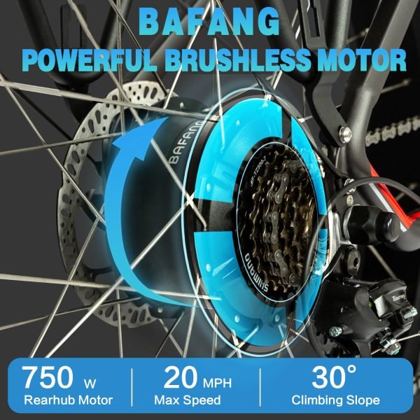 motor DWMEIGI Artemis 48V/16Ah 750W Fat Tire Electric Bike